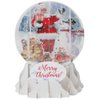 Pop-up Christmas Medium Snow Globe by Popshots Studios - Santa and Snowman