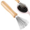 TIESOME Hair Brush Cleaner, Hairbrush Cleaner Tool with Stainless Steel Rake, Mini Hair Brush Remover, Small Hair Dirt Remover Brush for Home and Salon Use