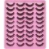 False Eyelashes Russian Strip Lashes D Curl 20 Pairs 5 Styles Pack Fluffy Natural Fake Lashes Look like Eyelash Extensions by Yawamica
