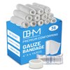 D&H Medical Pack of 36 Gauze Bandage Roll 4 Inches x 4.1 Yards with Tape - Medical Gauze Wrap for Wounds Care - Easy to Use Cotton Gauze Rolls for Hand Wrap Dressing Ankles & Knees