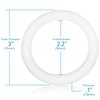 Impresa Products 4 Pack Spa Hot Tub Pump Heater Union Gasket/O-Ring - 2.2'' ID 3'' OD'' Flat Gasket Works on Variety of Spas…