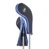 Sword &Shield sports Neoprene Zipper Golf Club Iron Head Covers Iron Covers 10pcs/Set(Black&Blue)