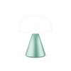 Lexon Mina M Mushroom Lamp - Portable Bedside Light for Bedrooms, Kids & Nursery - 9 LED Color Rechargeable Table Lamp with 24h Light & Dimmer, Medium - Mint