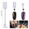 DANNEASY 16pcs Cat Eye Magnet for Nails Acrylic Magnetic Gel Nail Polish Stronger Nail Magnets Wand Double-Head Magnet Board Nail Polish Magnet Pen Nail Design Tools Nail Art Accessories