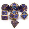 Metal dice Set D&D, Polyhedron DND Dungeons and Dragons Metal DND dice Set, Suitable for Pathfinder RPG Shadow Run Savage World and Other Role-Playing Game dice Sets