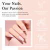 Beautpal Nude Gel Nail Polish Set, 10 Colors Neutral Pink Blush Nude Glitter Gel Polish All Seasons Skin Tones Soak Off Manicure Home DIY Nail Art Design Starter Kit Salon Quality Gift for Women Girls