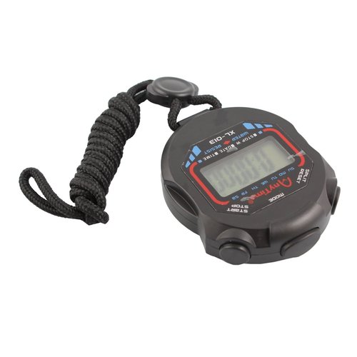 AKOAK Sports and Referee Digital Stopwatch Timer/W Bonus Stainless Steel Coach Whistle with Lanyard