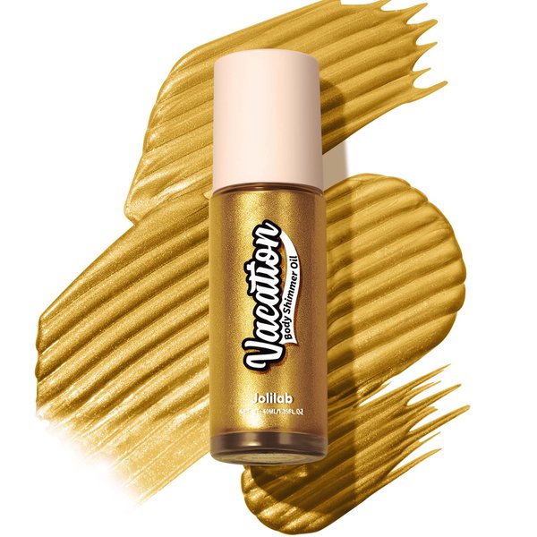LANGMANNI 1PC Holographic Liquid Body Highlighter, 6 Colors Liquid Illuminator Waterproof Moisturizing Face & Body Highlighter Makeup Smooth Shimmer Makeup 1.35 fl.oz (#2 Gloden)