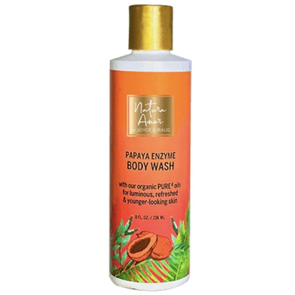 Natura Amor by Joyce Giraud Papaya Enzyme Body Wash - Nourishing & Moisturizing, Ideal for All Skin Types - Papaya Scent, 8 Fl. Oz.