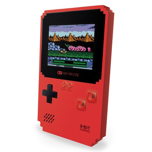 My Arcade Pixel Classic - Handheld Gaming System - 300 Retro Style Games Plus 8 Data East Classics - Lightweight Compact Size - Battery or Micro USB Powered - Full Color Display - Headphone Jack