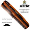Kent R7T THE APSLEY Limited Edition Double Tooth Hair Pocket Comb, Small Fine/Wide Tooth Comb for Styling Hair, Beard and Mustache for Men, Women and Kids. Saw Cut Hand Polished. Handmade in England