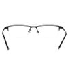 Jcerki Gray Half Frame Business Bifocals Reading Glasses 2.00 Men Women Fashion Light Bifocals Reading Eyeglasses