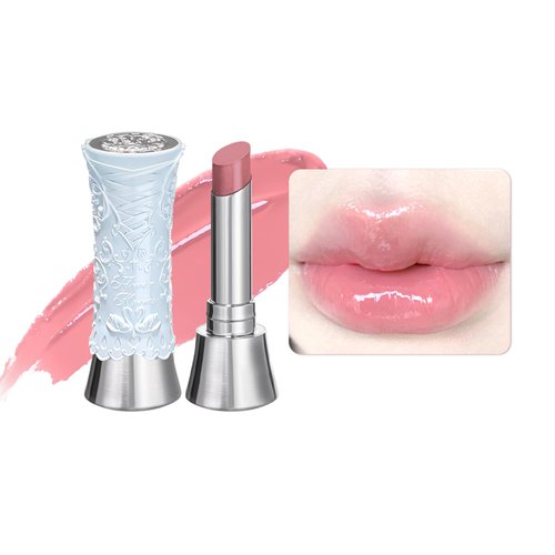 Flower Knows Swan Ballet Shine Solid Lip Gloss Stick-Moisturizing Tinted Lip Balm-Hydrating Lip Gloss in Balm-Long Lasting Lip Makeup for Girls&Women,Vegan & Cruelty-Free(B04 Silver Moon)