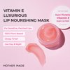 MOTHER MADE Lip Care Balm Plumping Vitamin E Vegan Lip Sleeping Mask 2EA, with Organic Shea Butter, Natural Oils, Vegan Collagen, For Dry Chapped Lips, Stocking Stuffers, Korean Skin Care