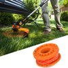 Trimmer Spool Line for Worx，Edger Spool Compatible with Worx trimmer spools Weed Eater String,Trimmer Line Refills 0.065 inch for Electric String Trimmers，Weed Wacker Spool Replacement Parts