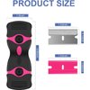 DEKEones Razor Blade Scraper, Double Edged Razorblade Scraping Tool with 10 Pcs Razor Blades, Paint Scraper for Glass, Decals, Tint, Stickers, Labels, Caulk, Adhesive(Pink)