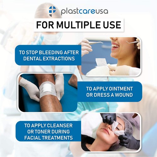 1000 Count Gauze Pads 2x2 - Soft 4-Ply Non Woven Gauze Sponges - Non Sterile Dental Gauze & Esthetic Wipes - All Purpose Medical Gauze Squares for First Aid, Surgical, Wound Dressing (5 Packs of 200)