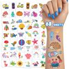 TatoYard 408 PCS Individually Wrapped Kids Tattoos for Party Supplies, 68 Sheet Temporary Tattoos Stickers, Birthday Bags Stuffers Fillers for Party favors Decorations (Glitter)