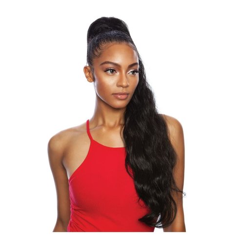 Mane Concept Human Hair Blend Ponytail Brown Sugar Wrap & Tie MBWNT01 Body Wave Wnt 32" (F430)