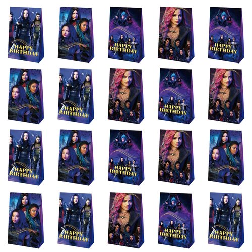 Optiacan 20pcs Descendants Goodie Bags, Descendants Themed Party Bags for Boys Girls Kids Party Decorations (Descendants)
