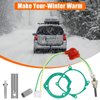 5PCS Glow Plug Repair Kit, 12V 2KW Car Air Diesel Parking Heater Maintenance Service Plug Kit,with Removal Tool + Ceramic Gaskets Strainers,Fit for Webasto Eberspacher D2 D4 D4S 75w-98w