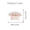 JONKY Rhinestone Wedding Hair Comb Crystal bride Hair Pieces Bridal Hair Accessories for Women (Style2)