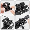 LONSEL 1'' Scope Rings, 2Pcs High Profile & 2Pcs Medium Profile 1 Inch Scope Mount Rings for Picatinny Rail - Pack of 4