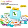 Eaever 520 ABC Sight Words Talking Flash Cards with Number/Shapes/Letters/Colors, Etc, Preschool-Learning-Activities, Toddler Learning Toys for 1-6 Year Old Boys and Girls, Xmas/Birthday Gift, Blue