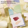 2pcs Liquid Palette Paper Disposable Makeup Coloring Paper with Mixing Stick Makeup Lipstick Mixing Paper