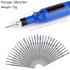 Homeet 30pcs Diamond Nail Drill Bit Set, 3/32 Inch Tungsten Carbide Drill Bits for Cuticle, Professional Safety Nail Drill Bits for Acrylic Gel Nails Cuticle Manicure Pedicure