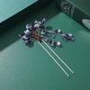 KALLORY Flower Hair Stick Ancient Style Tassel Hair Stick Pendant Updo Hair Accessory