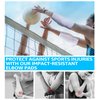 HiRui Elbow Pads, Basketball Baseball Elbow Brace Elbow Support Arm Compression Sleeve Collision Avoidance Elbow Pad for Volleyball Cycling Football Work Out, Women&Men(1Pair) (White, L)