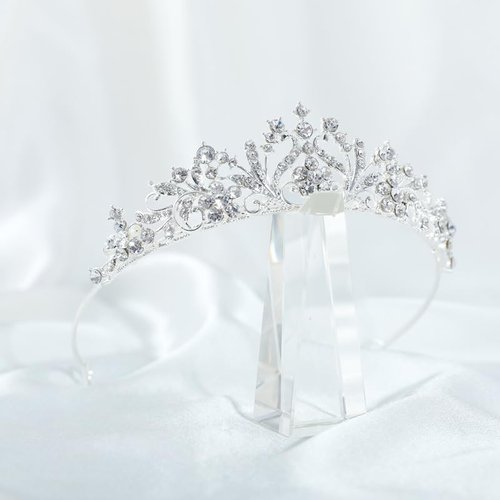 Crystal Tiara Crown For Women Bridal Hair Ornaments for Birthday Pageant Wedding Prom Women Girls Hair Accessories (Harvest)