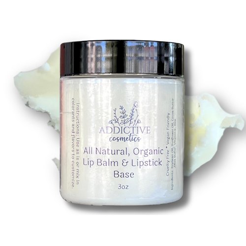 Addictive Cosmetics All Natural Organic Lip Balm and Lipstick Base, 3oz