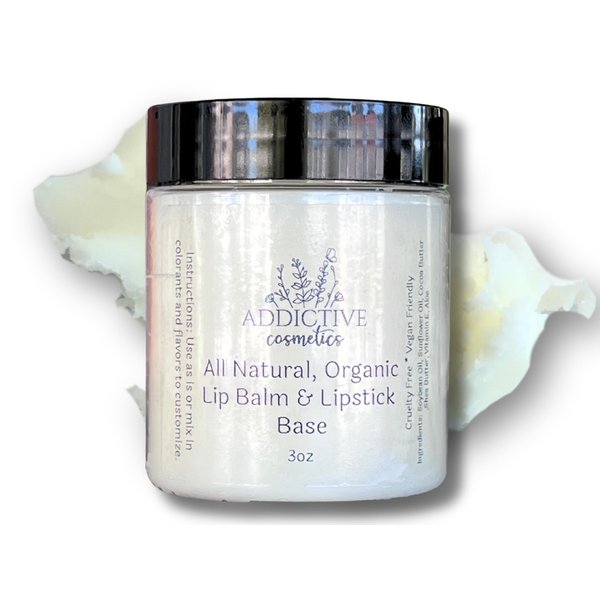 Addictive Cosmetics All Natural Organic Lip Balm and Lipstick Base, 3oz