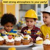 ALISSAR 35-Pack Construction Cupcake Toppers Picks, Dump Truck Excavator Tractor Party Cake Toppers for Kids Birthday Baby Shower Party Decorations Supplies.
