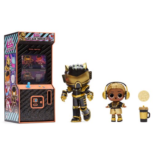 L.O.L. Surprise! Arcade Heroes Series 2 Action Figure with 15 Surprises Including Hero Suit, Boy or Ultra-Rare Girl Doll and Accessories, Trading Card- Toy Gift for Girls Boys Ages 4 5 6 7+