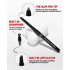Brown Waterproof Eyeliner Gel Pencil- 2Pcs Smudge Proof Long Lasting Retractable Eyeliner Pen, Matte Cream Eyeliner Waterline, Smoky Makeup Eye Liner Pencils for Women, Built-In Sharpener & Smudger-03