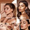 2-in-1 Highlight and Contour Stick,2Pcs Dual-Ended Highlighter Makeup Pen & Contouring Stick Set for Face Shaping,Long Lasting & Waterproof Face Brightens & Shades Makeup Contour Sticks Kit(01#+02#)