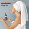 Vitamatic 2 Packs Liquid Biotin & Collagen for Hair Growth - Women & Men – Supports Glowing Skin, Healthy Hair & Nail Growth (2Fl Oz)