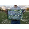 Microfiber Golf Towel - Thin Green Line Military Camo American Flag Graphic Golf Towel with Carabiner