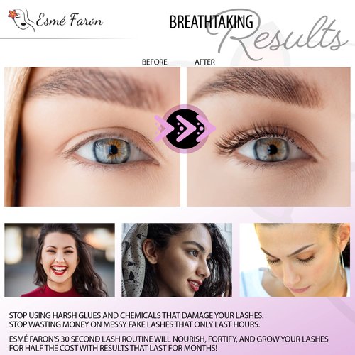 Premium Eyelash and Brow Growth Serum for Longer, Fuller, Lasting All Natural Beauty