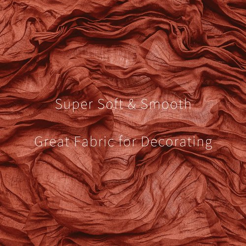 6 Pieces Terracotta Cheesecloth Table Runner 10 Ft Cheese Cloth Gauze Table Runner for Fall Rustic Wedding Arch, Baby and Bridal Shower, Birthday Party Thanksgiving Decorations