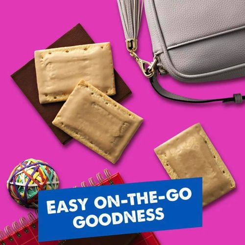 Kellogg's Pop-Tarts Frosted Brown Sugar Cinnamon - Toaster Pastries Breakfast for Kids, Value Pack (16 Count)