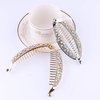 ericotry 2PCS Banana Hair Clip with Shining Rhinestone Fish Shape Clamp Ponytail Hair Twist Holder Hair Clincher Headdress for Women Girl