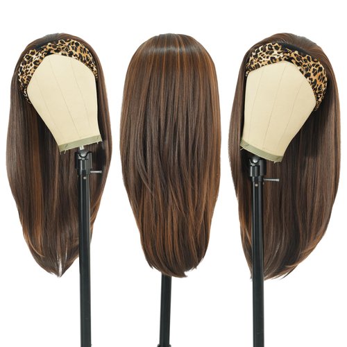 7JHH WIGS Headband Honey Blonde Wig for Black Women 26in Long Straight Layered Glueless Wigs 160 Density Yaki Straight High Natural Hair Soft and Gorgeous Straight wigs for White Women Daily Used