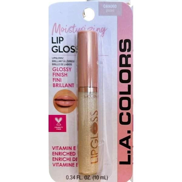 L.A. COLORS Lip Gloss Glazed Glitter, C69060