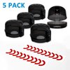 Stove Knob Covers for Child Safety - 5 Pack Babepai Upgraded Double-Key Design Universal Size Baby Safety Gas Oven Knob Covers Stove Guard Baby Proofing