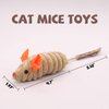 Aufeeky Catnip Toys, Silvervine Cat Toy, 3 Pcs Cute Cat Toys for Indoor Cats, Soft Plush Cat Mice Catnip Toys, Interactive Cat Teething Chew Toy for Cat Kitten Kitty