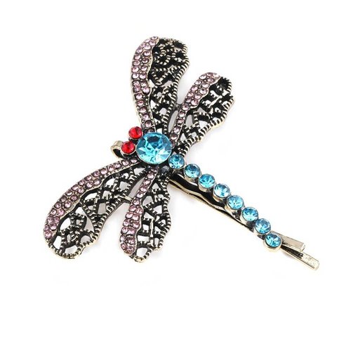 Corline Dragonfly Hair Clip - Halloween Costume Cosplay Hair Pin - Christmas Gifts for Mom and Women and Fans (Dragonfly Hair Clip)